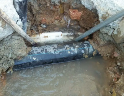 南木林测漏水之水管漏水